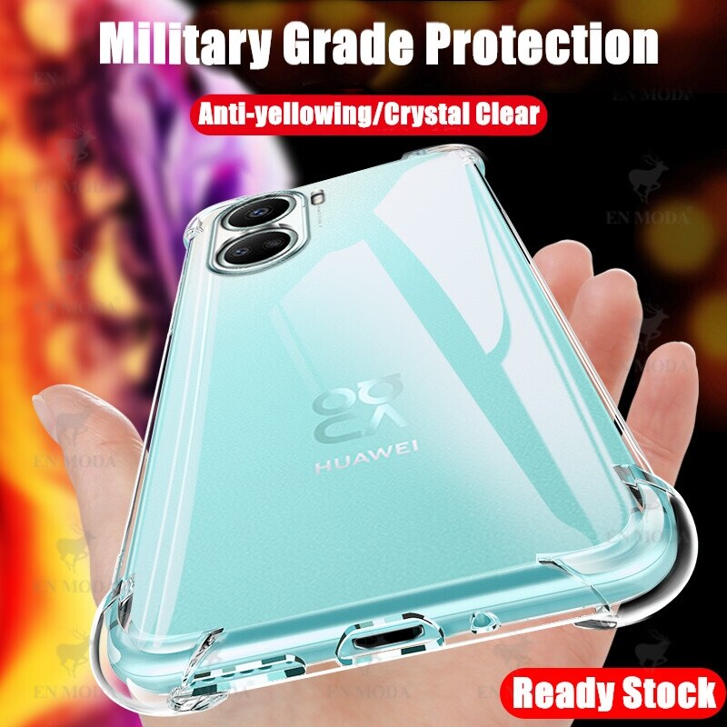 lthmy for Huawei Nova 10 SE BNE-LX1 BNE-LX3 Soft Gel Jelly Case Transparent Full Protective Anti-Scratch Resistant Back Cover Skin. 