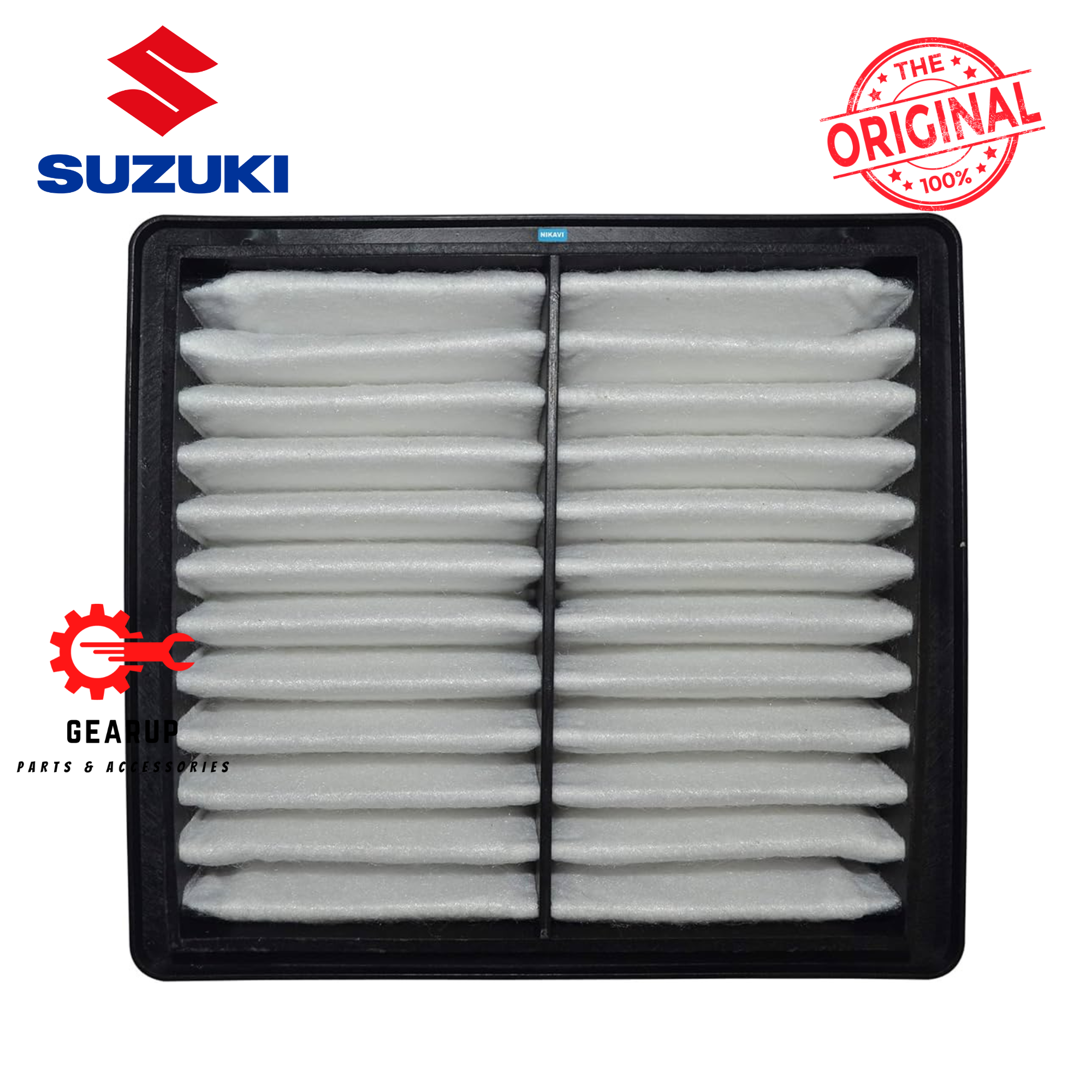 Suzuki Air filter for Suzuki Gixxer, Gixxer SF, Gixxer FI ABS (2 Pcs)