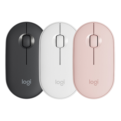 LOGITECH PEBBLE WIRELESS MOUSE M350, Pebble M350 Wireless Bluetooth Mouse Mini&Thin 1000DPI 100g High Precision Optical Tracking Unifying Colorful. 