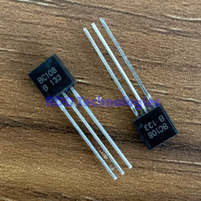 3Pcs- Transistor BC108 C108 BC-108 BC 108 20V 200mA NPN General Purpose Transistors BC 108 NPN 3 Pin TO-92 Package Bipolar Low Power Transistor Electrical Circuitry & Parts. 