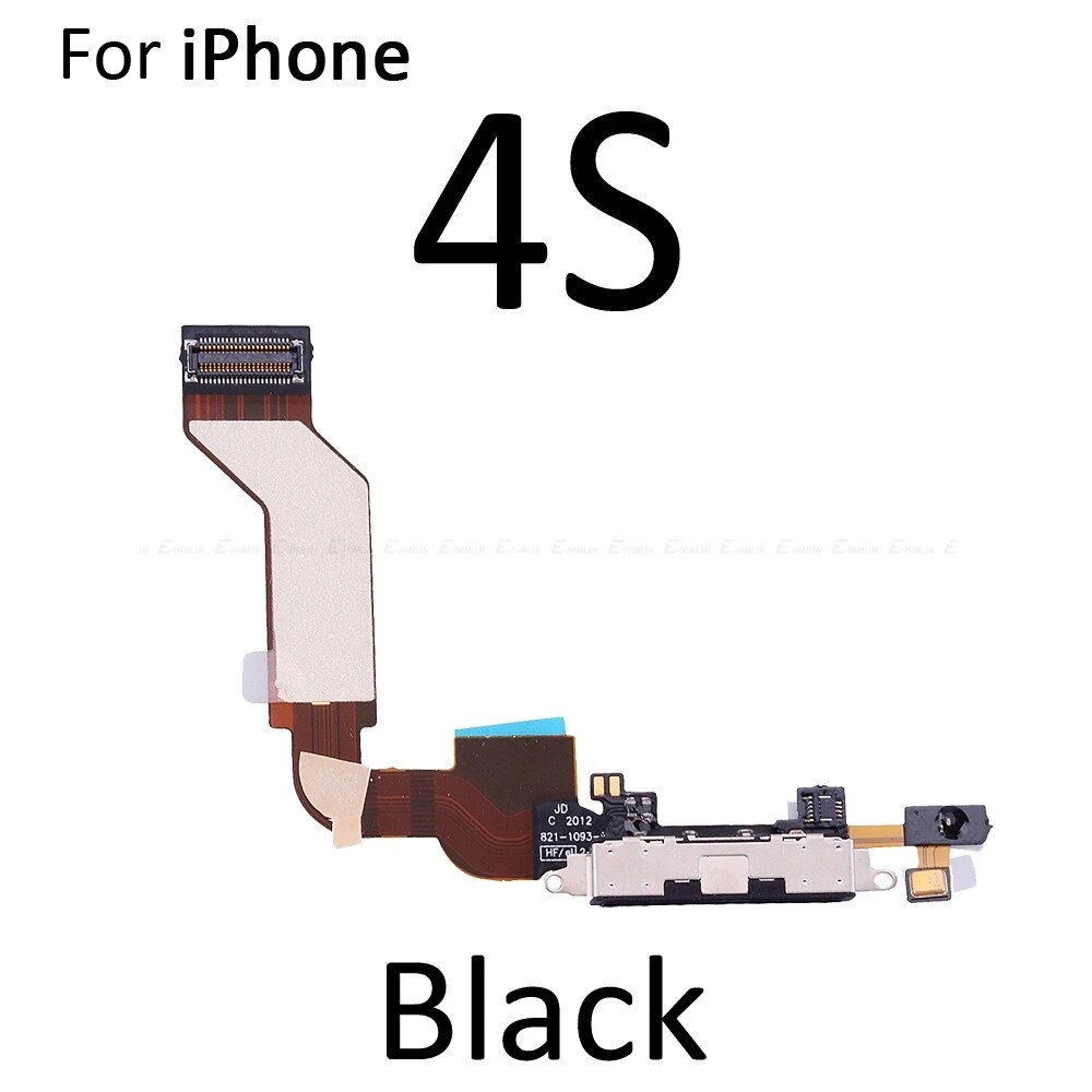 Bottom Charger Port Dock For iPhone 5 5S 5C 4 4S USB Plug Charging Connector With Microphone Headphone Audio Jack Flex Cable. 