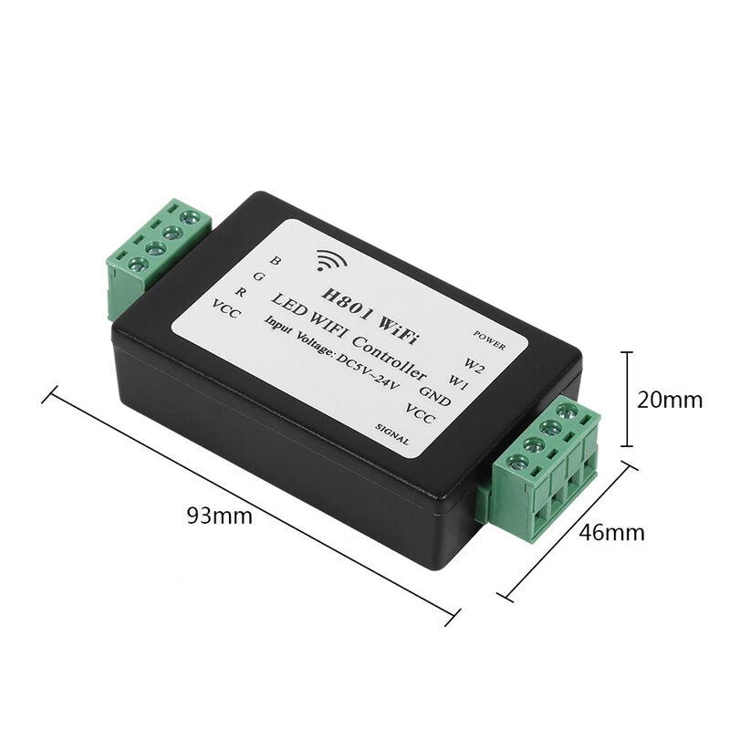 H801 RGBW LED WIFI Controller LED RGB Controller DC5-24V Input for 5050 2835 3528 SMD LED Strip Light Tape Ribbon. 