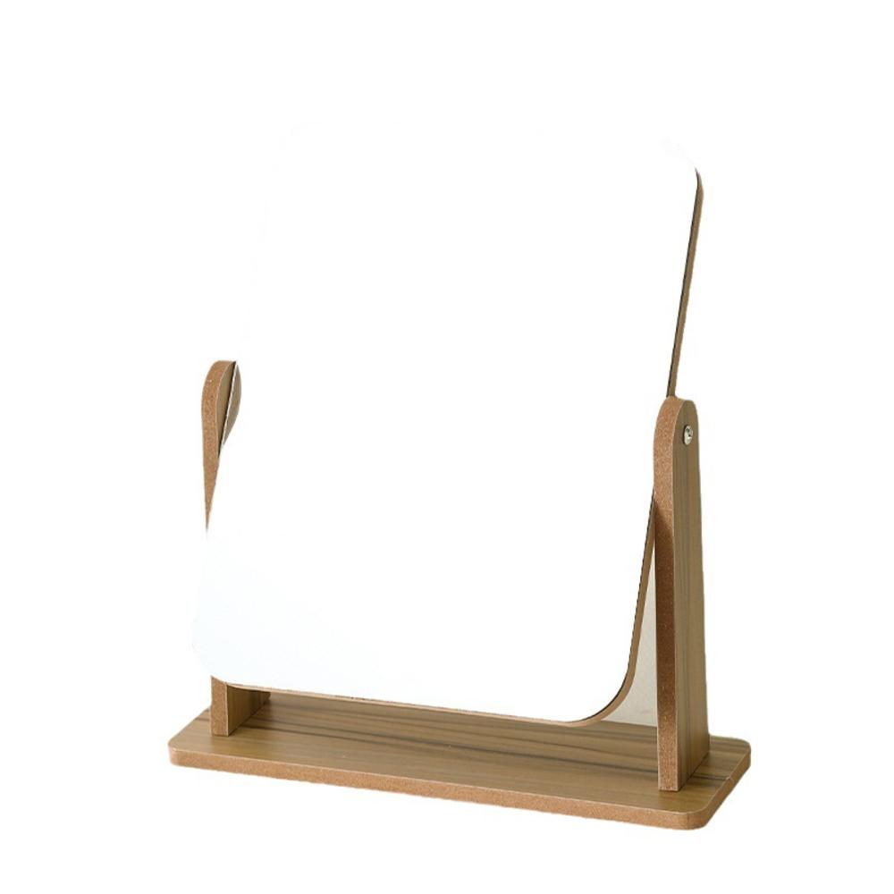 lens Bamboo mirror Stylish wooden square Desk mirror 360 degree swivel mirror for Dressing table mirror Office desk mirror Bathroom mirror Bedroom mirror Suitable for professionals. 
