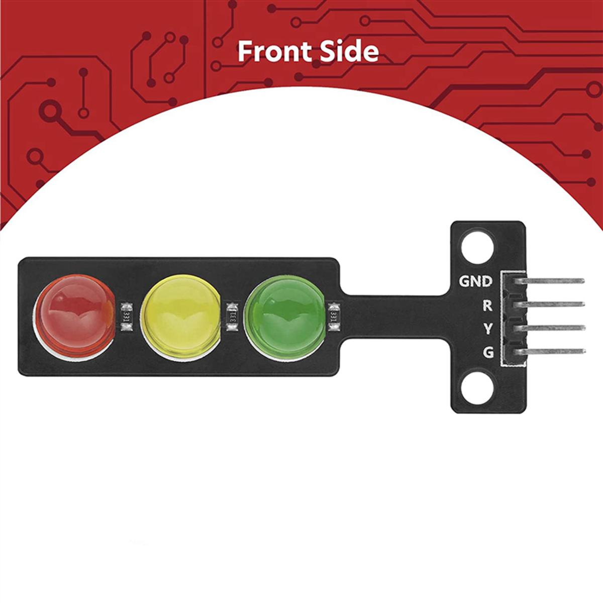 10x LED Traffic Light Module Creative DIY Mini Traffic Light 3.3-5V Compatible with for Arduino