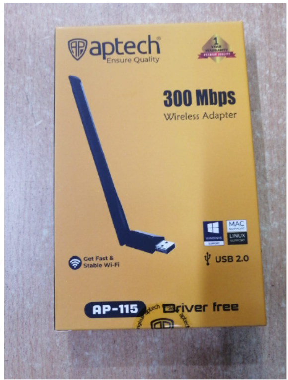 Aptech Ensure Quality 300MBPS(1year warranty) Mini Wireless N USB Adapter