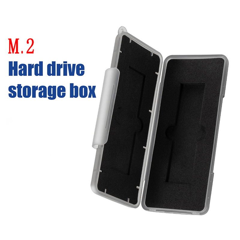 Waterproof M2 2280 SSD Plastic Case Anti-static Storage Box Memory Holder Protection For M.2 2280 Solid State Drive. 