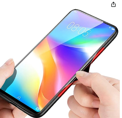 SPAZY CASE® OnePlus Nord 2 5G Back Cover |Stylich Back case | Luxurious Toughened Glass Back Case with Shockproof TPU Bumper Case Cover Designed for OnePlus Nord 2 5G -Black. 