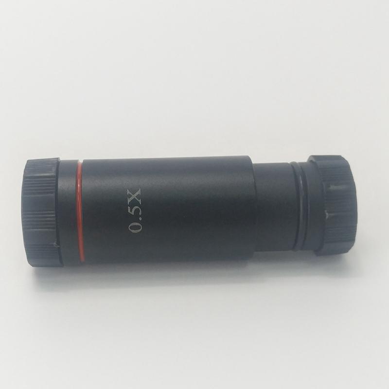 0.5X C Mount Microscope Adapter 23.2mm Electronic Eyepiece Reduction Lens 0.5X Microscope Relay Lens for Microscope CCD Camera. 