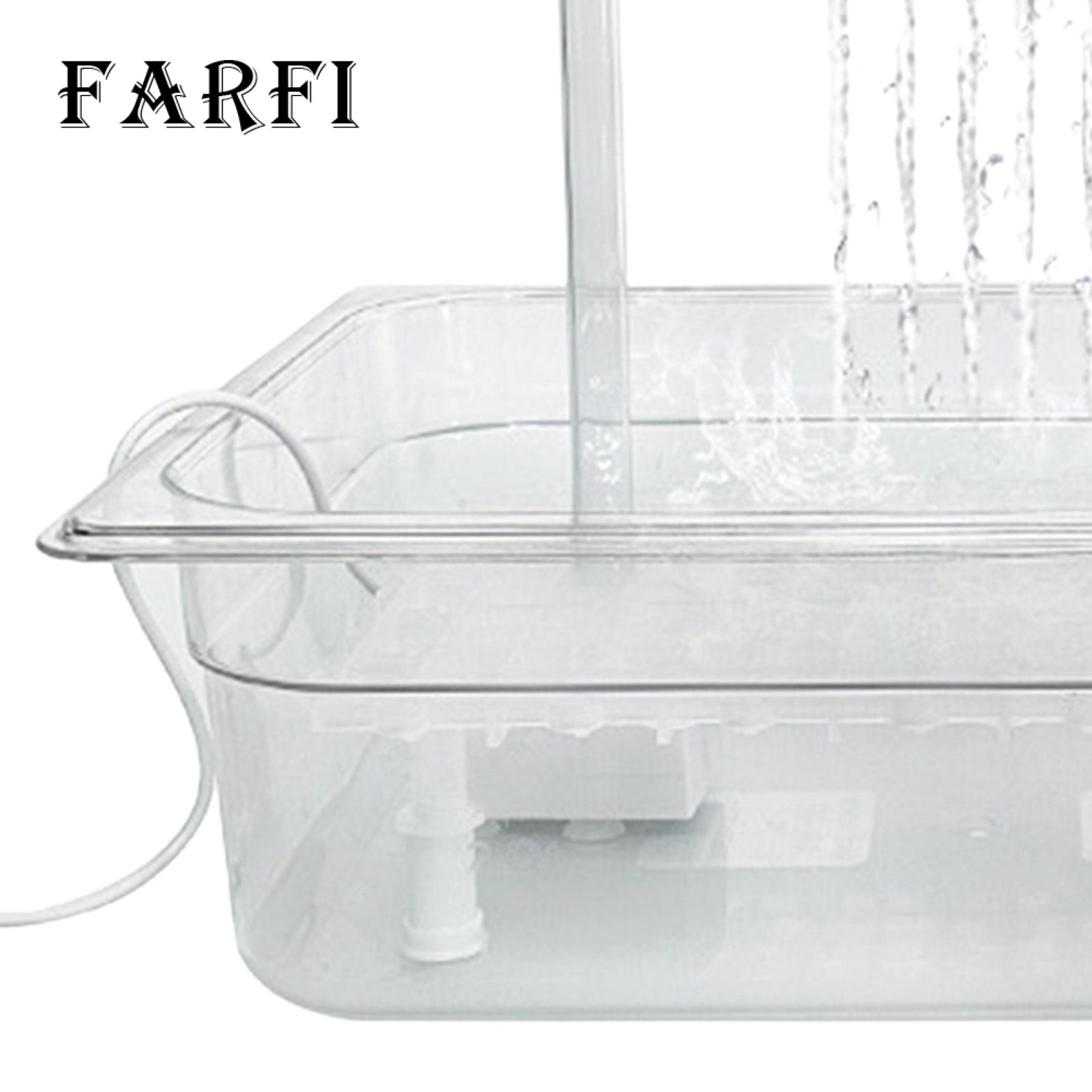 Automatic Bird Bath Usb Powered Bird Fountain with 10 Outlets for Small Birds Automatic Watering Filtering System for Cage or Bathhouse Bird Watering Shower System. 