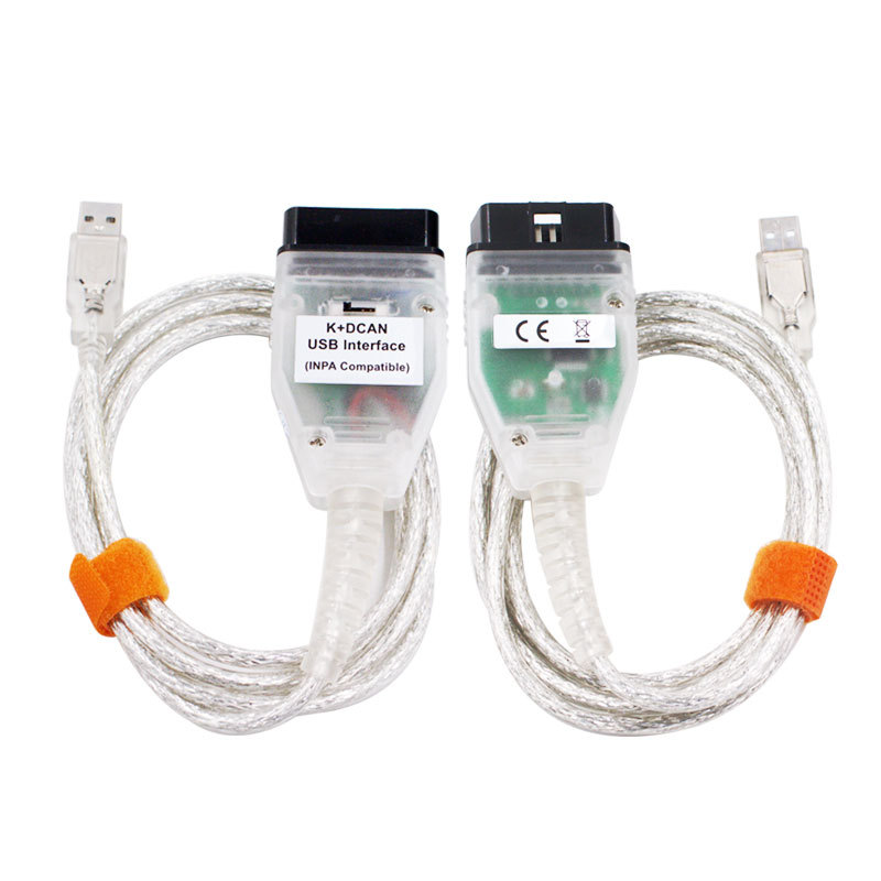 OBD2 Interface USB Cable For BMW INPA/Ediabas K+DCAN Scanner FT232RL Portable Driver Program Car Connector Code Diagnostic Tool. 