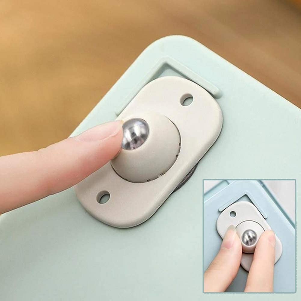 4x self-adhesive mini pasta swivel caster, universal caster under storage box, 360 degree rotating universal pulley for various storage boxes of furniture.. 