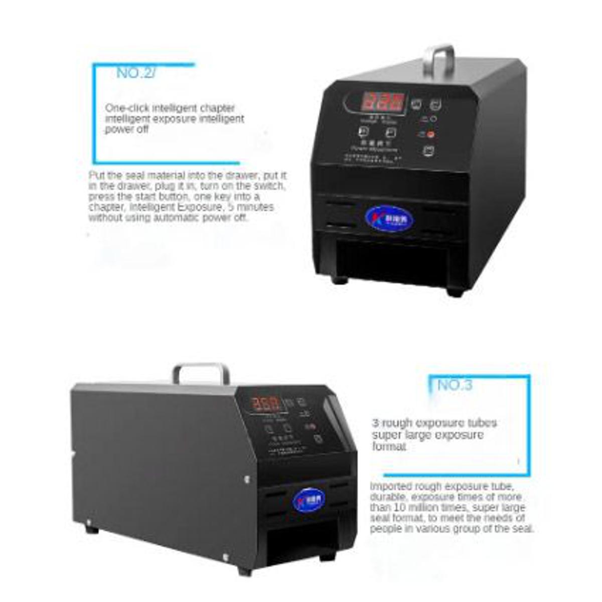 220V Automatic Digital Photosensitive Seal Flash Stamp Machine Seal Material Engraving Machine Stamping Making