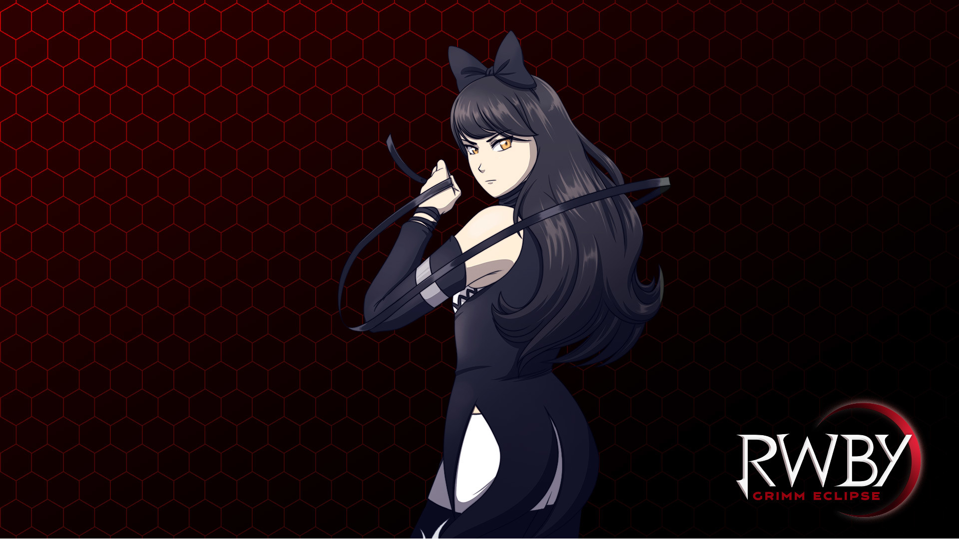 LPTP-1298 RWBY Grimm Eclipse Weiss Schnee Right on Track Laptop Sticker. 