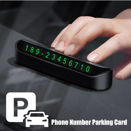Car Temporary Parking Phone Number Card Plate Telephone Number Car Park Stop Automobile Accessories Car-styling