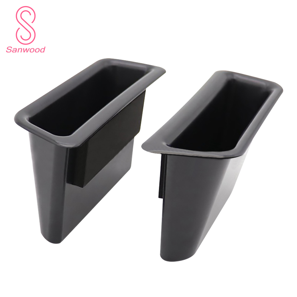 2Pcs Car Door Handle Armrest Storage Boxes Organizer for Ford Mustang 15-17