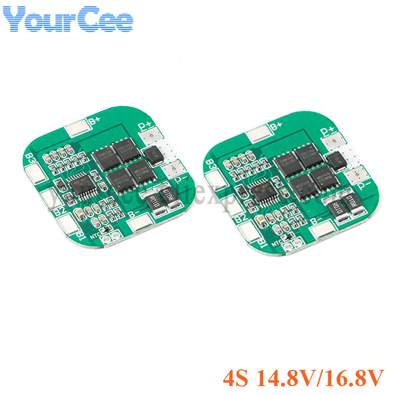 2PCS 4S 14.8V / 16.8V 20A Peak Li ion BMS PCM Battery Protection Board Module Bms Pcm for Lithium LicoO2 Limn2O4 18650 Battery