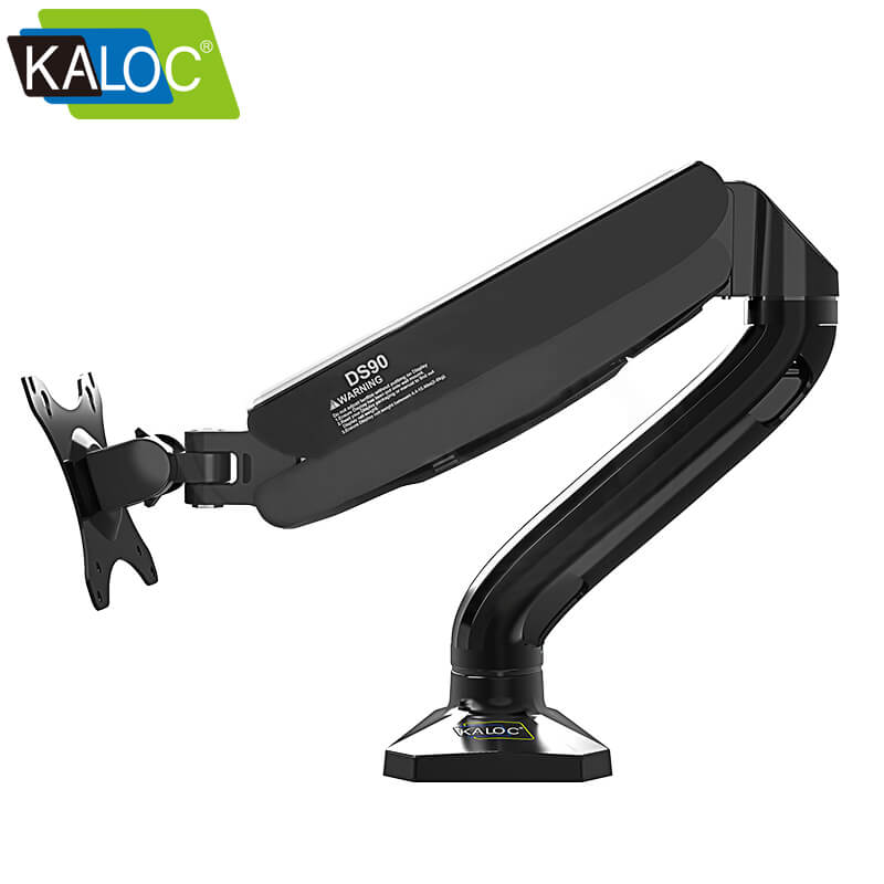 Kaloc KLC-DS90 Adjustable Single Arm Monitor Mount Stand 17” to 32” Screen Size - Black. 