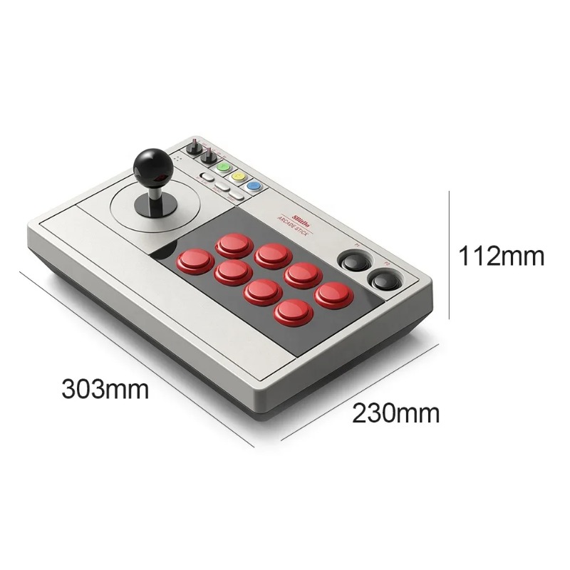 Joystick Game Controller 8BitDo V3 Arcade Joystick 3 Mode BT 2.4GHz Wireless USB Wired Fighting Stick Nintend Switch Computer. 