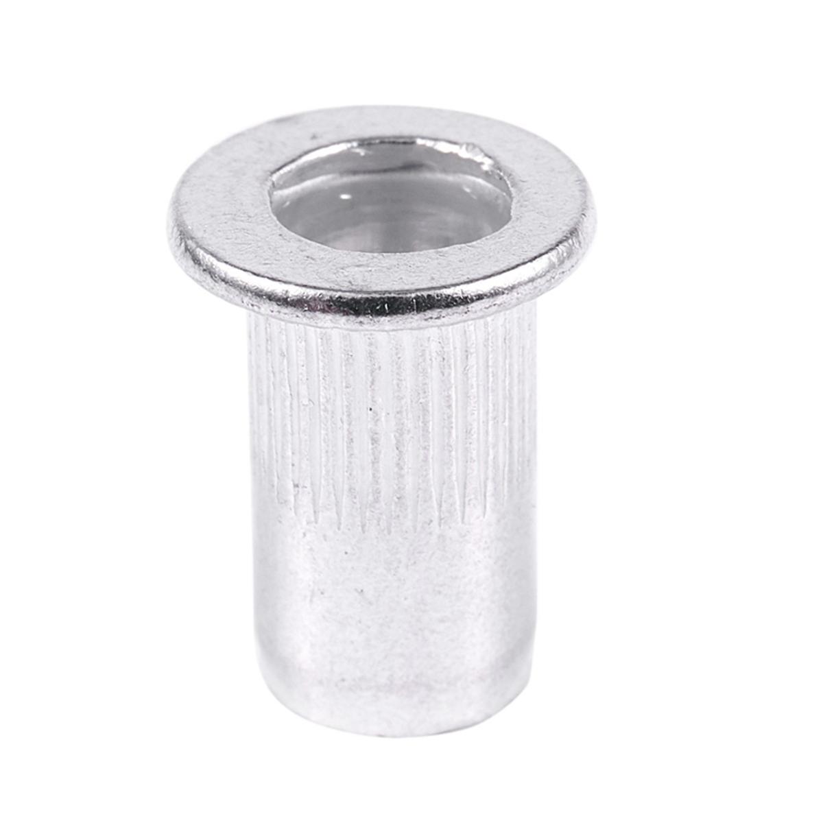 M5 Aluminium Threaded Rivnuts Flat Head Rivet Nuts Nutserts 200Pcs