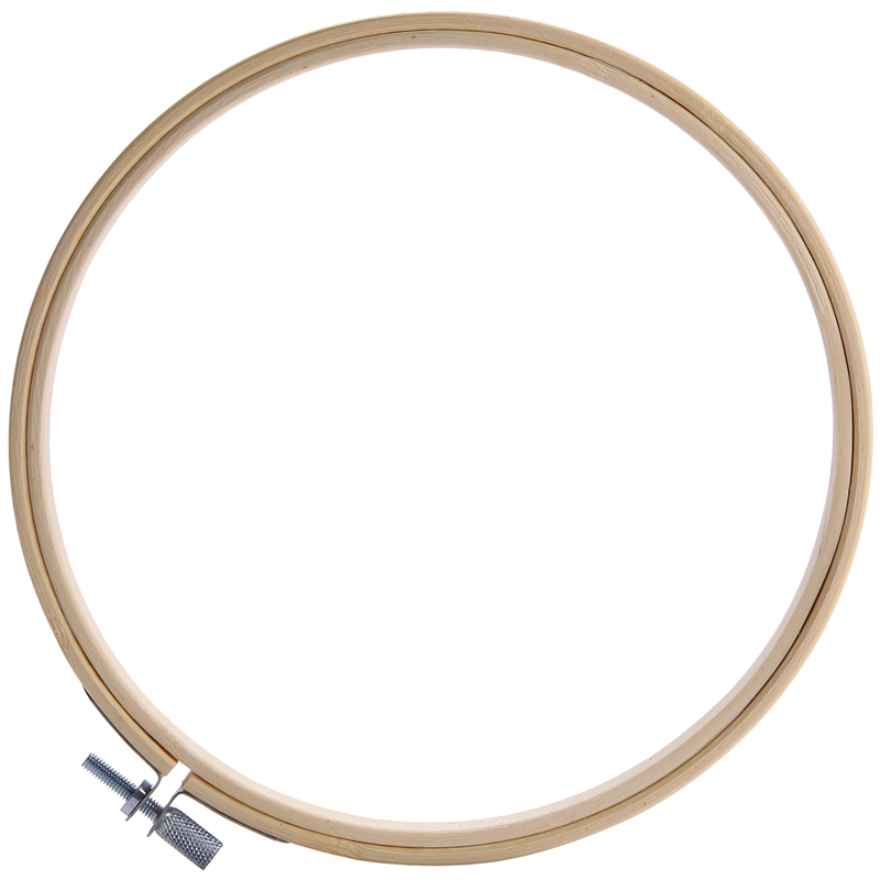12 Pieces 7 Inch Wooden Embroidery Hoops Bulk Bamboo Circle Cross Stitch Hoop Round Ring for Art Craft Handy Sewing. 