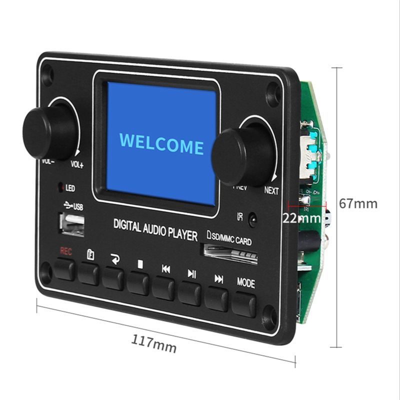 LCD MP3 Player Module for Car Home Amplifier. 