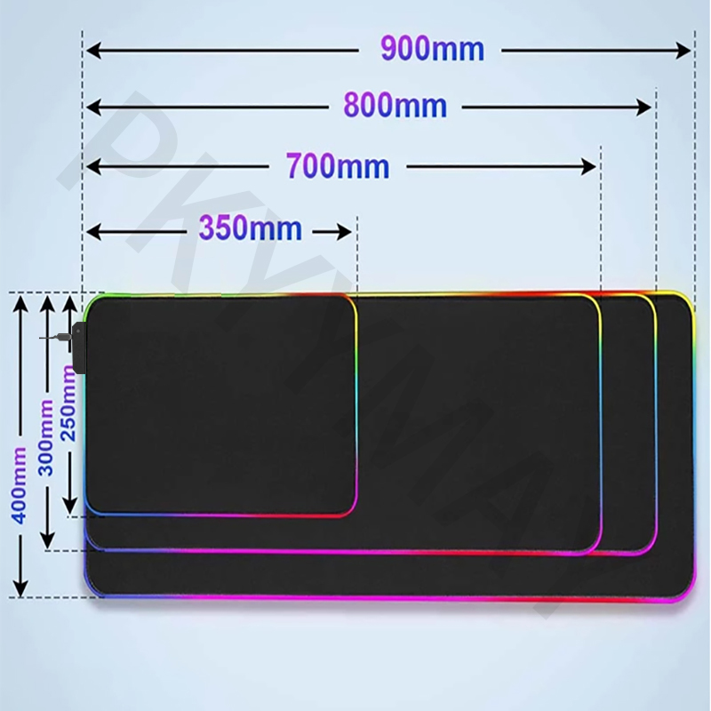 Sakura RGB Mouse Pad Gaming Mousepad LED Mouse Mat Keyboard Mat Anti-slip Best Choice Desk Pad XXL Luminous Desk Rug. 