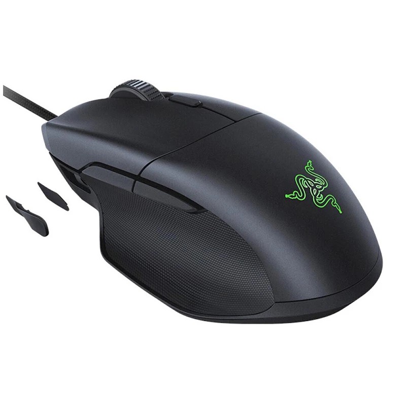 Razer Basilisk Essential Wired RGB Gaming Mouse 6400DPI Optical Sensor 8 Programmable Buttons Ergonomic Design. 