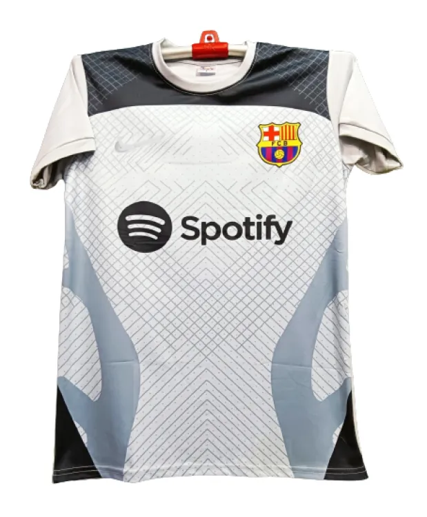 Qatar Airways Soccer Jersey Barza One Size Short Sleeves Barcelona