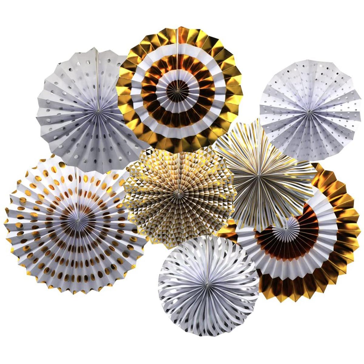 Decoration Hanging Paper Fan Set, Paper Garland Decoration