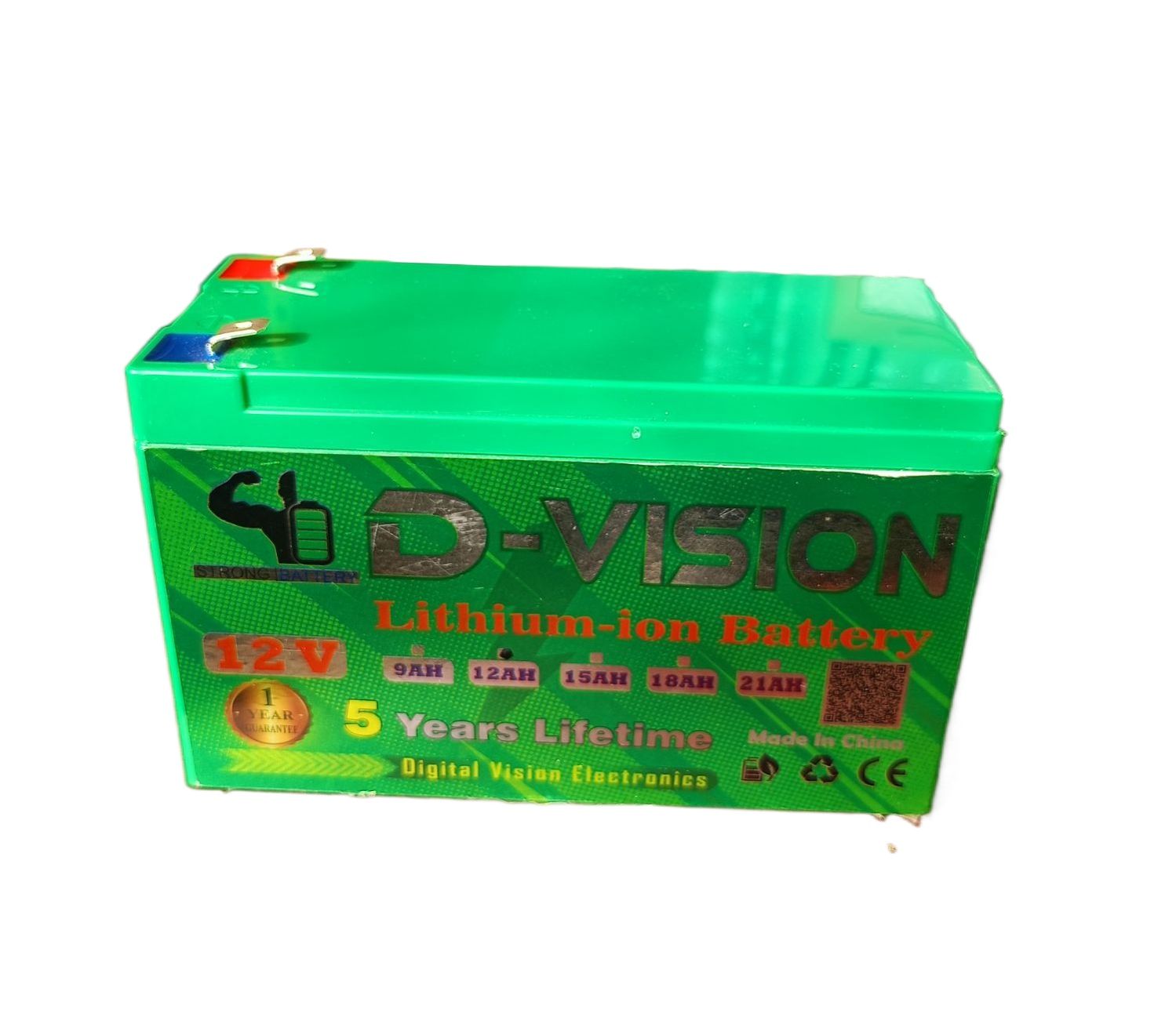 12 Volt 12ah battery D Vision Lithium-ion cell BMS Protection with 1 Years Grunte. 