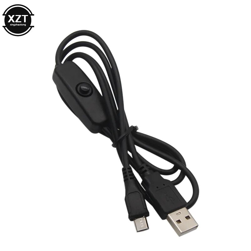 Universal USB Cable to Micro USB Power Adapter 5V 2.5A for Raspberry Pi 3 2 with ON/OFF Switch Charger Cable for Android