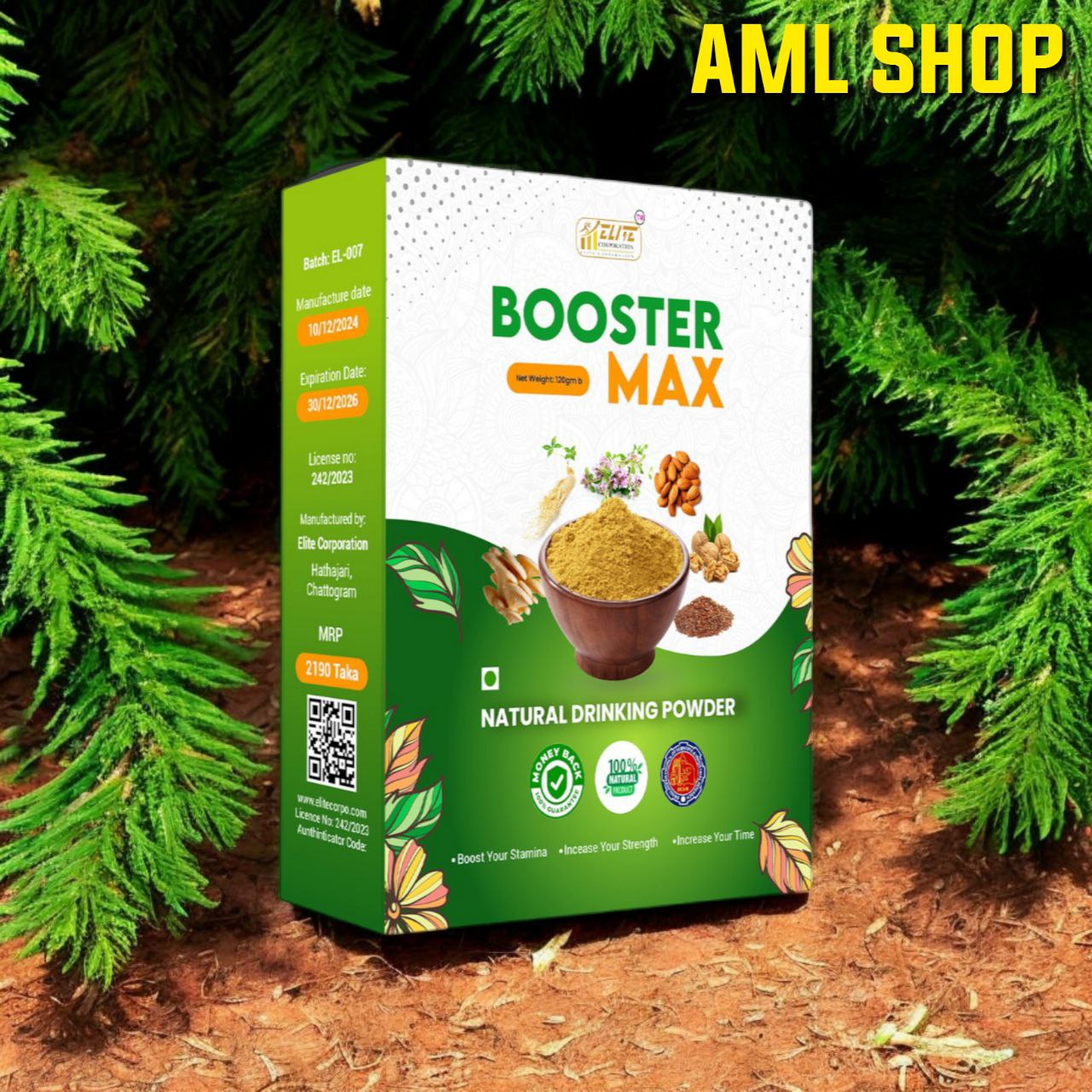 Booster Max - Natural Vitality & Stamina Blend. 