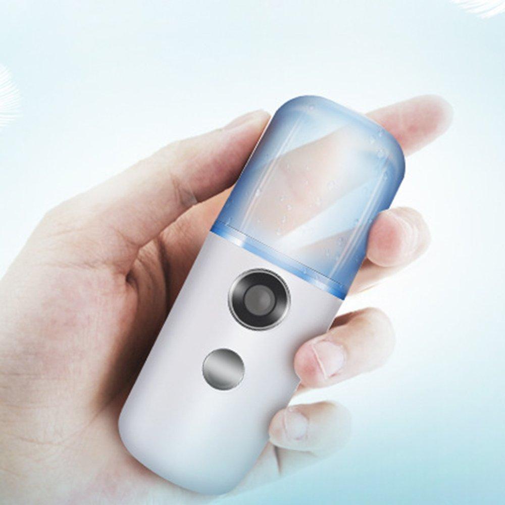 Moisturizing Dual Purpose Mini Face Cool Mist Humidifier Facial Steam Machine, Portable Mist Sprayer Handy Nano Facial Sprayer. 