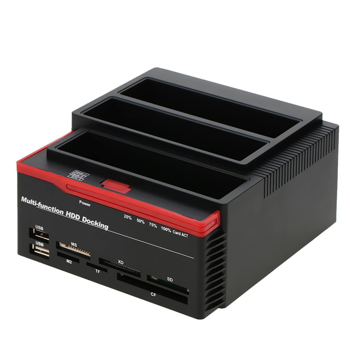 Multifunctional 2.5/3.5" IDE&SATA Hard Disk Base USB 3.0 HDD Docking Station Three-bay HDD Docking Station AU Plug