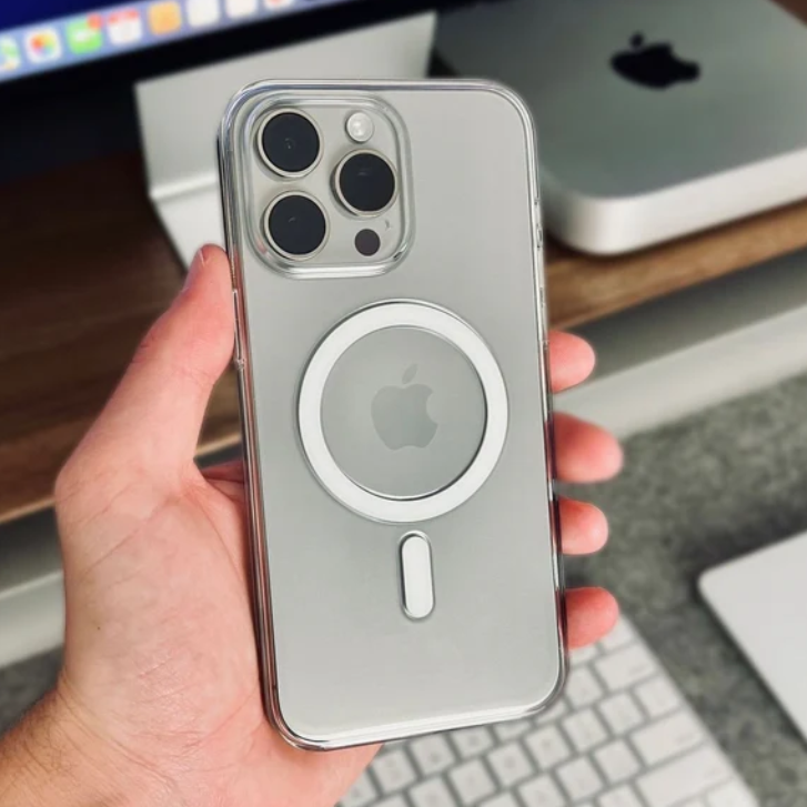 Anti Yellow IC Case For iPhone 11, 12 Pro Max, 13 Pro Max, 14 Pro Max, 15 Pro Max, 16 Pro Max, 15 Plus, 16 Plus, Magsafe Clear Case Animation Magnetic Suffering Mobile Transparent Phone Back Cover. 
