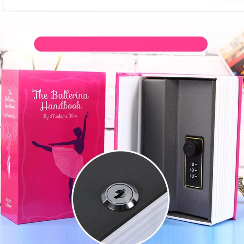 Dictionary Book Safe Storage Box, Hidden Safe with 3 Digital Combination Lock, Anti-Theft Safe Secret Box, (Blue). 