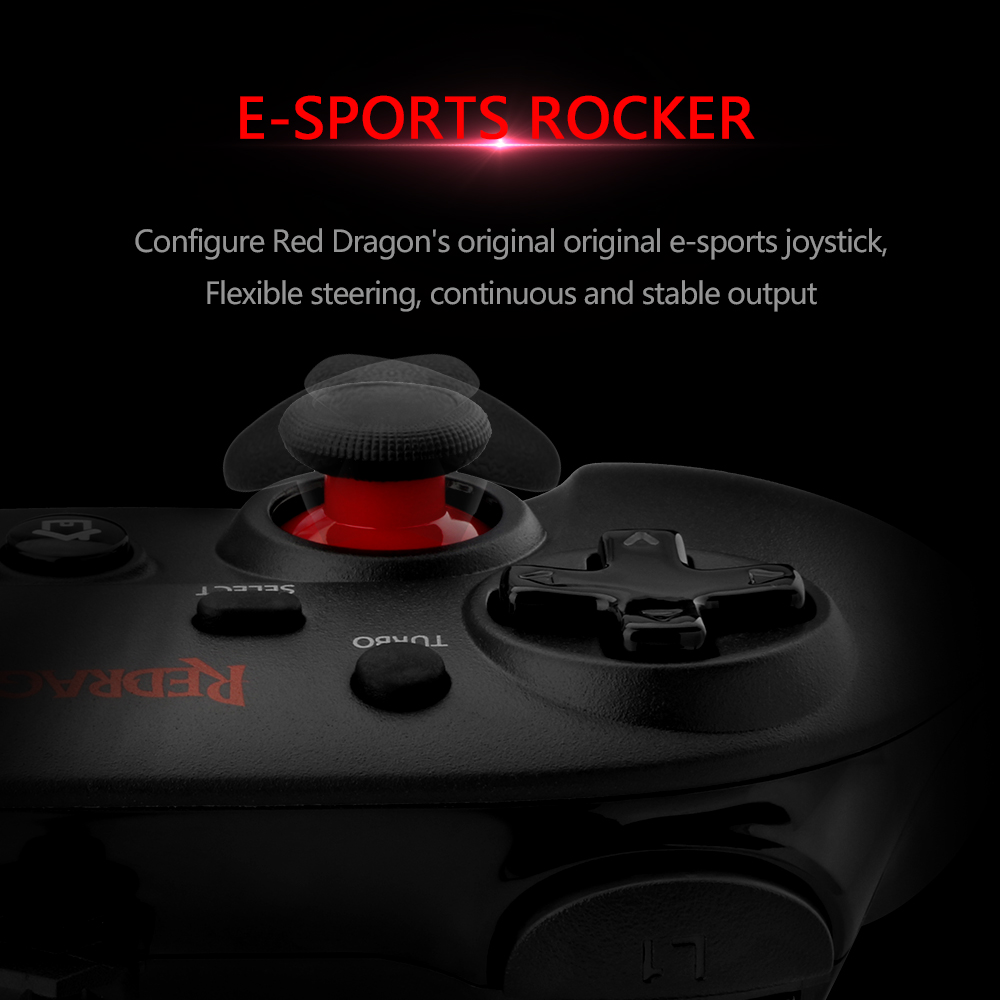 REDRAGON SATURN G807 Gamepad,Wired PC Game Controller,Joystick Dual Vibration, Saturn, for Windows PC,PS3,Playstation,Android. 
