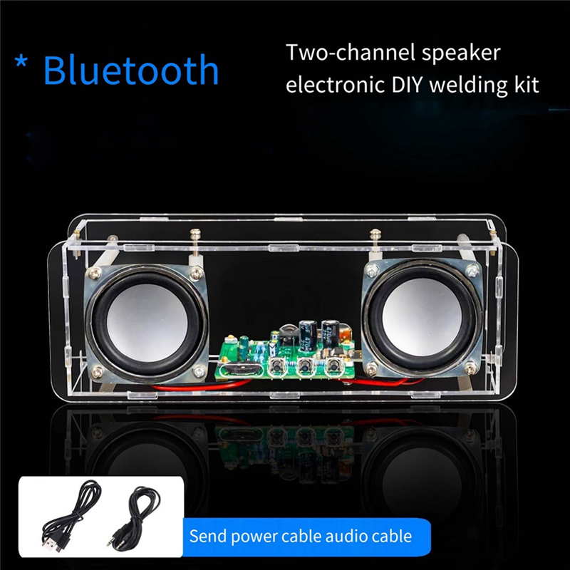 2-Channel Bluetooth Speaker Stereo Amplifier Board Electronic Product DIY Production Circuit Board Welding Kit. 
