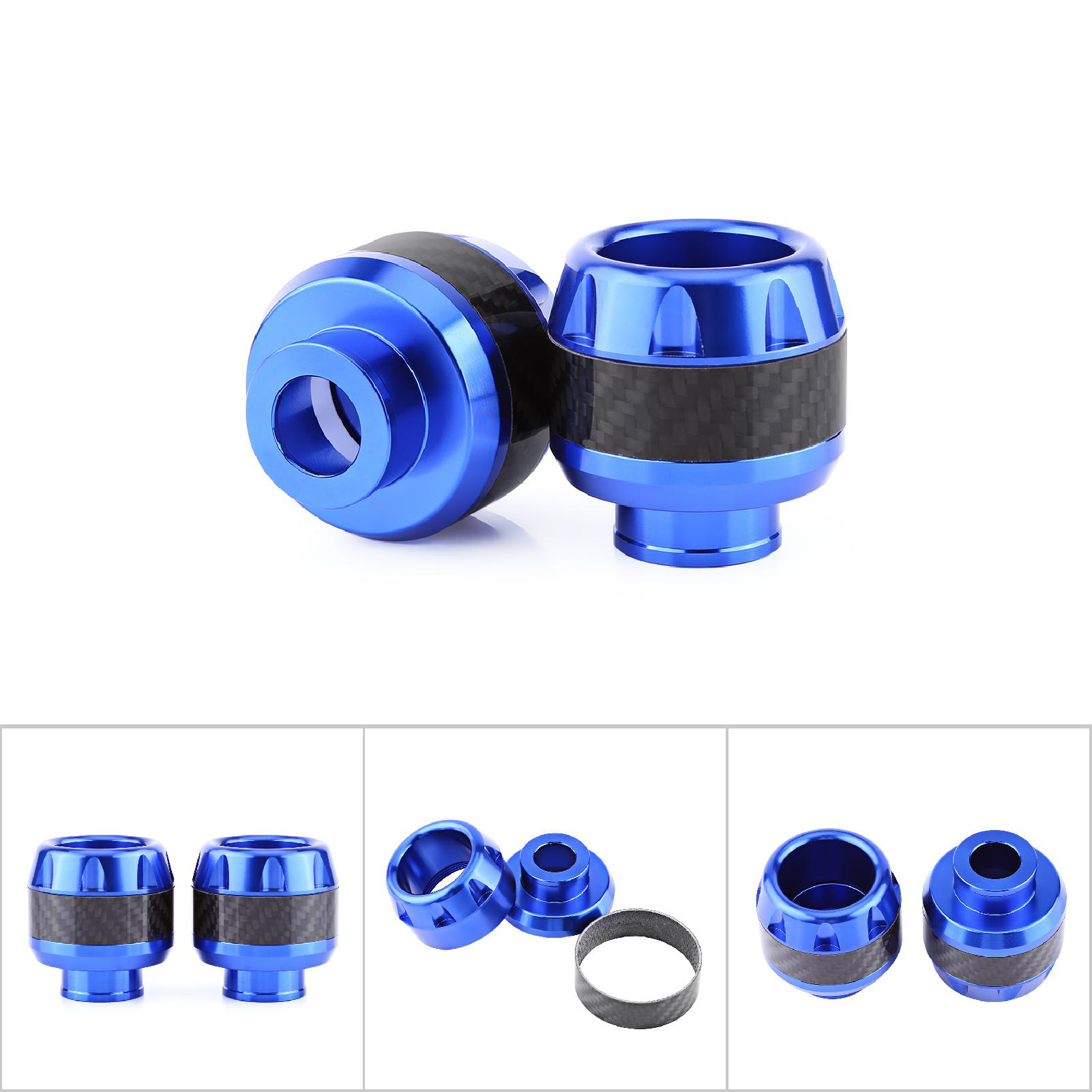 1 Pair of Carbon Fiber Motorcycle Motocicleta Front Fork Frame Sliders Crash Protection Motocross High Quality. 
