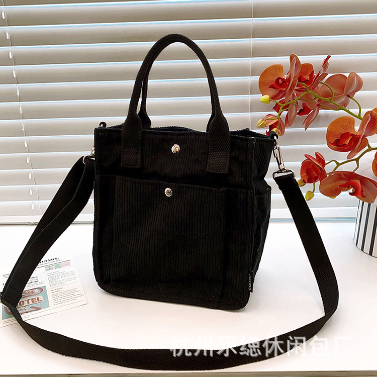 Women's ag Corduroy ew Small Square ag orean Insta ag Cross border Foreign rade rend andbag Single Shoulder iagonal ag. 