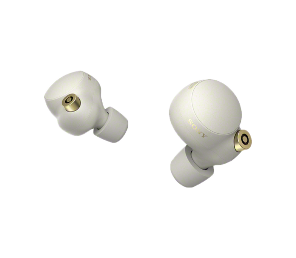 Industry Leading Noise Canceling Truly Wireless Earbuds | Silver | WF-1000XM4 front view - 0