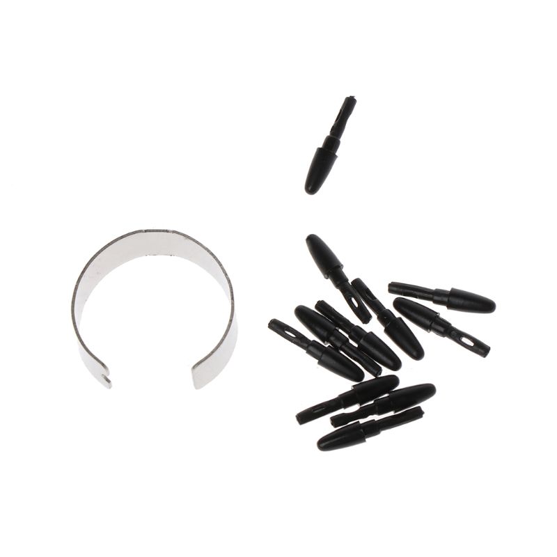 Passive Graphic Drawing Pad Pen Nibs for XP-Pen H640P VEIKK A30 A50 Tablet Stylus Digital Pen Tips , 10-Pack - Black J60A. 