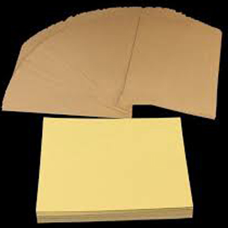 A4 Size Blank Kraft Adhesive Stickers 100pcs Sheets Per Pack