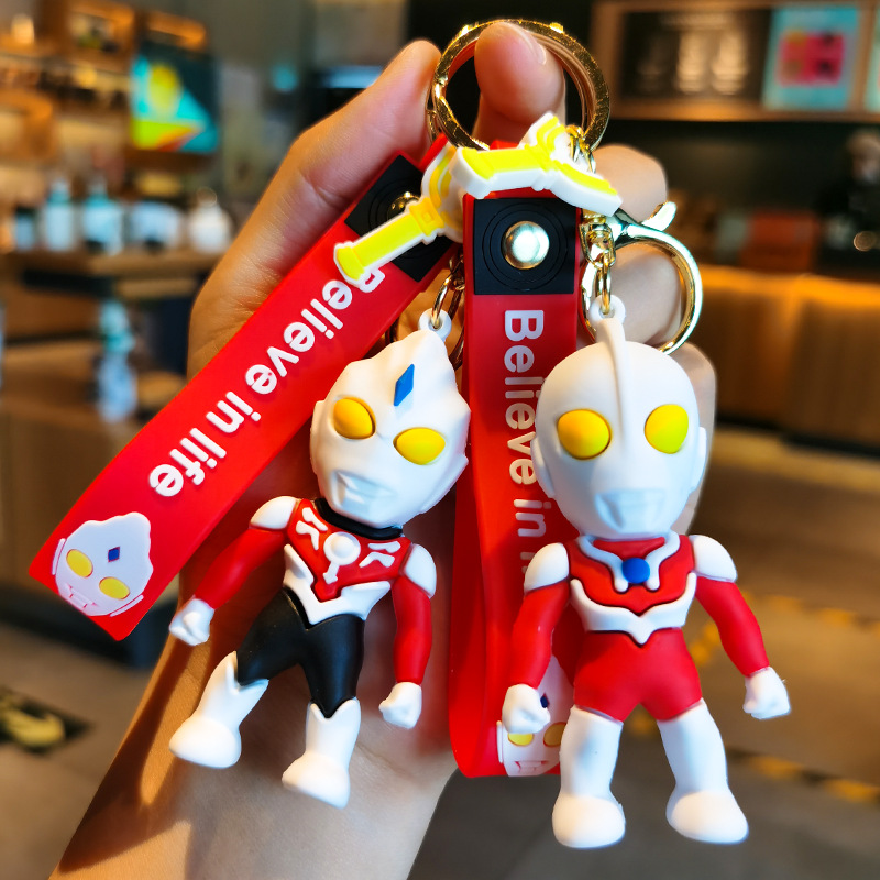 Ultraman Action Figure Ultraman Tiga Keychain Keychain Ultraman Geed Keychain Backpack Pendant Model Car Keychains