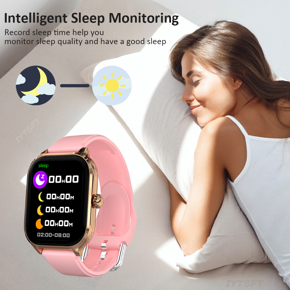 LAXASFIT Smart Watch 2.01” HD Screen Bluetooth Voice Call Multi Sport Mode Heart Rate Sleep Monitoring Smart Watch for Men Wome. 