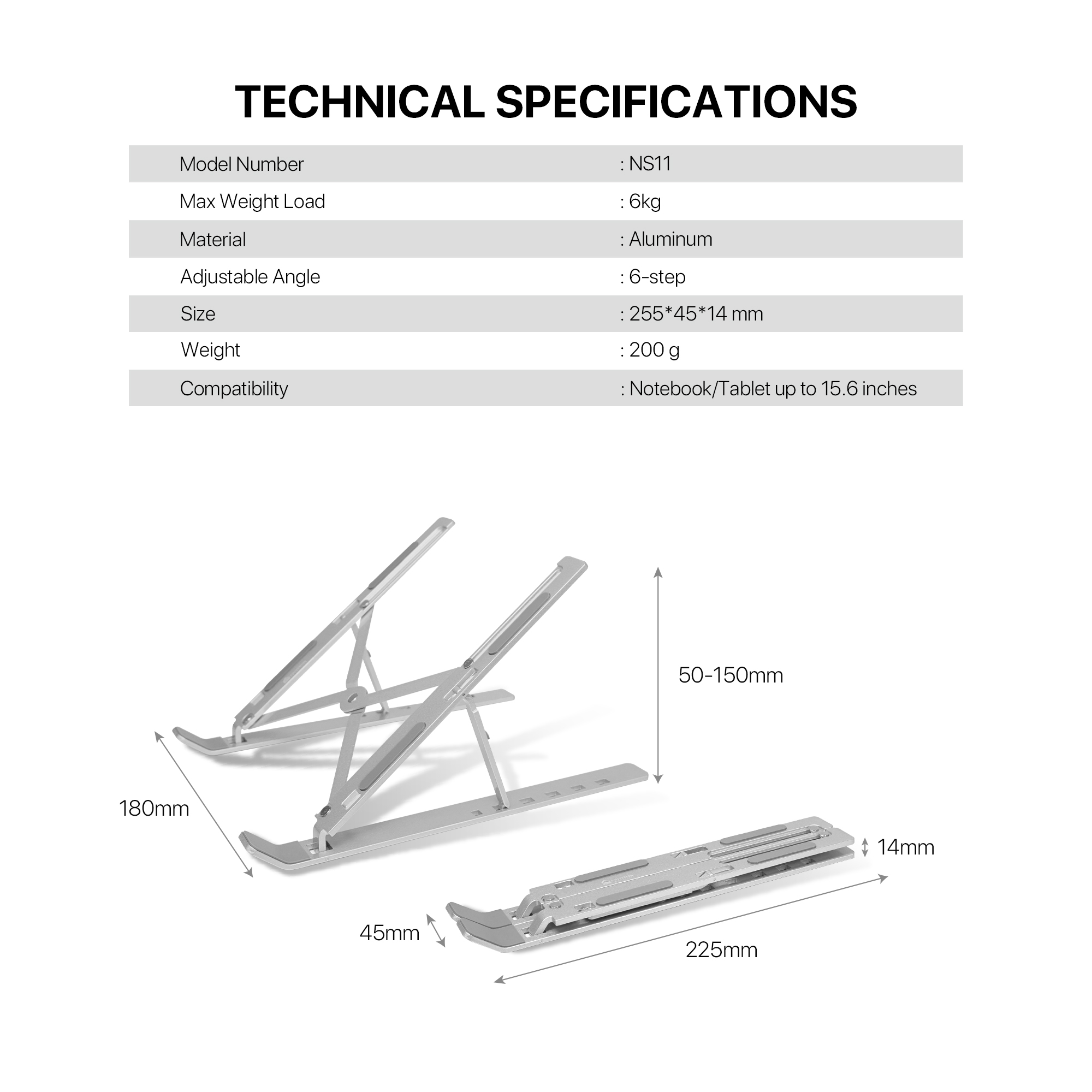 Fantech NS11 Notebook Laptop Stand. 