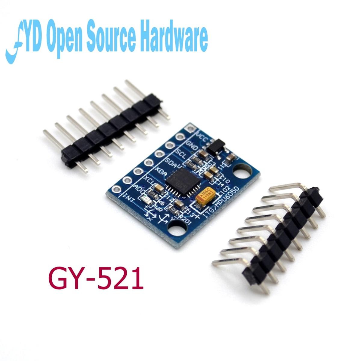 【happy one】GY-521 MPU-6050 MPU6050 Sensor Module 3 Axis Gyroscope Sensor Module Module for arduino MPU GY521