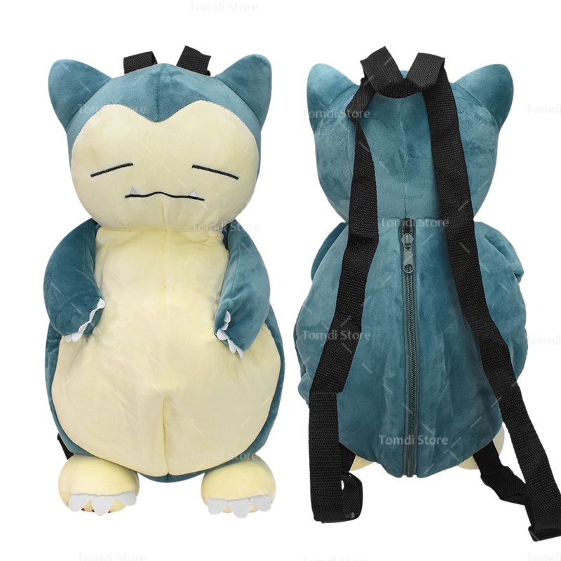 New Pokemon Backpack Plush Suffed Toy Pikachu Eevee Mew Gengar Snorlax Charizard Mimikyu Backpack Kawaii Kirby Shoulder Bag. 