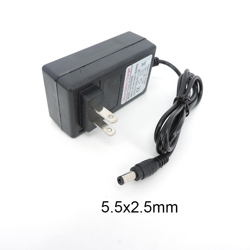 AC DC 8.4V 1A 2A 1000ma Adapter Power Supply wall Charger 5.5x2.5mm plug for Drill Driver Screwdriver 18650 Lithium Battery h. 