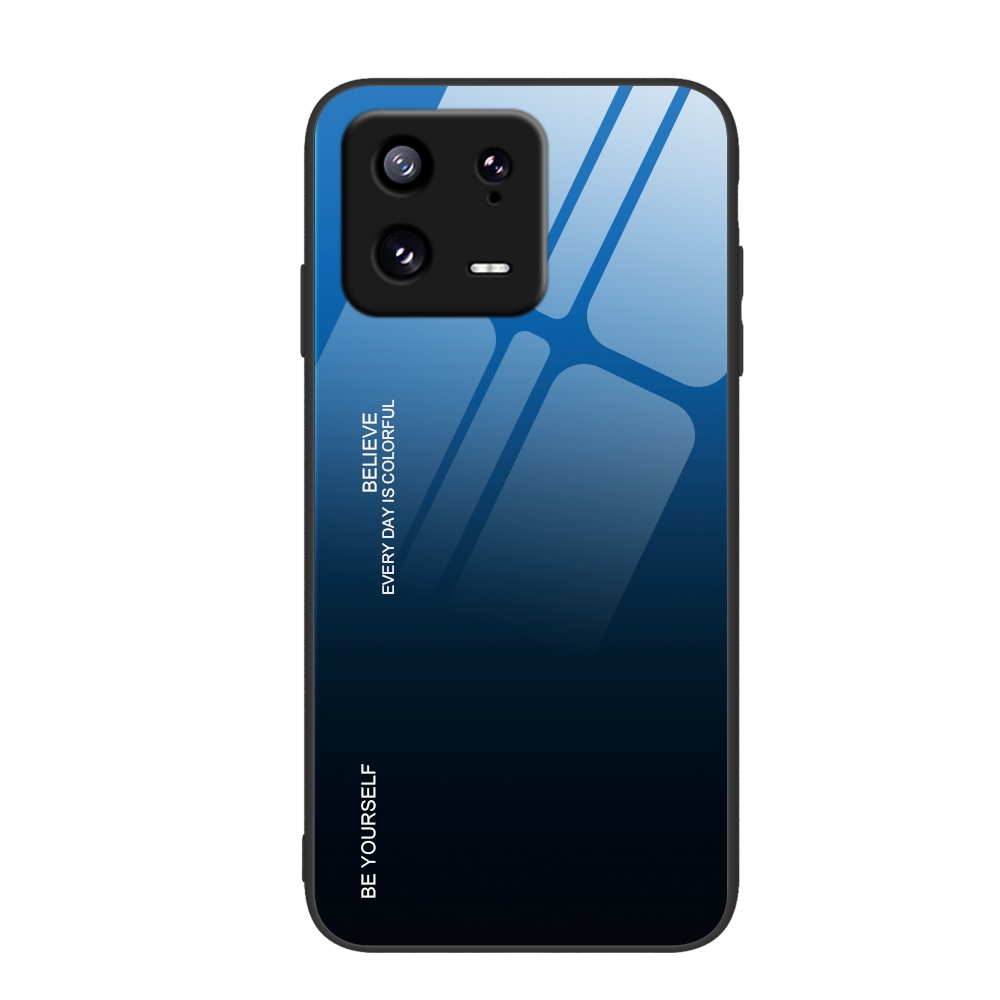 (New) For Xiaomi 13 Pro Gradient Color Glass Phone Case